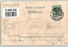 04617 O7401 Gerstenberg 1907 Lithographie Schmetterlinge Gasthaus Neue Schule Dorfstraße