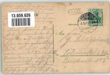 37589 W3355 Echte 1909 Lithographie Apotheke Voss-Mühle Bahnhofgastwirtschaft Voss Modewarengeschäft Otto