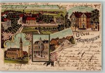 27321 W2819 Thedinghausen 1899 Lithographie Erbhof Uhrenhandlung Lüesse Dorfstraße