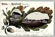 64668 W6149 Rimbach , Odenw 1906 Lithographie Eichenblatt Gasthaus zur Krone