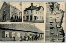 29348 W3106 Eschede - Gasthaus-Metzgerei Gottschalk Kais. Post Kaufhaus Dobberkau Bahnhof Eschede