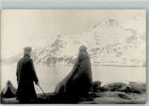 Süd Georgien 1926 bei den Robben Robbe Privatfoto AK