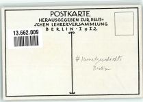 W1000 Berlin Mitte sign. W. Buhe Lehrerversammlung Denkmal Friedrich des Großen Kunstgeschichte Berlin 1912 Künstlerkarte