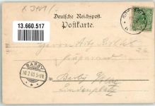 39264 O3401 Güterglück 1900 Lithographie Bahnhof