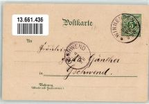 71364 W7057 Winnenden , Württ 1898 Lithographie Vorläufer Druck um 1890 Gasthaus zur Krone