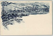 09468 O9307 Geyer Lithographie Vorläufer Druck um 1890 Geyer