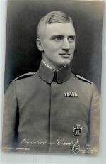 Oberleutnant von Gossel Orden Eiserne Kreuz Sanke, Pilot 1917 Foto AK