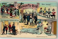 Zukunft der Artillerie Musterung Verlag Fentzke Nr. 302 Frauenbewegung Künstlerkarte