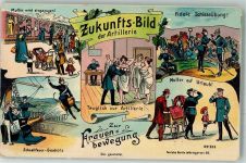 Zukunft der Artillerie Verlag Fentzke Nr. 322 Frauenbewegung Künstlerkarte
