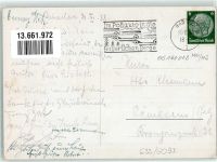W8000 München Gasthaus Preysing-Palais Wappen Ober Karikatur signiert Engelhard? Künstler 1938