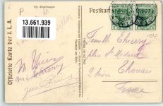 W6000 Frankfurt am Main Zeppelin über der Festhalle ILA 1909