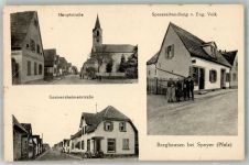 67354 W6725 Berghausen , Pfalz - Hauptstrasse Spezerei Volk Germersheimerstrasse