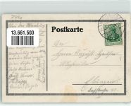 W7440 Nürtingen Blick zur Kirche Kunstausstellung 1914 Lithographie / Künstlerkarte