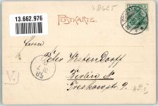 18258 O2625 Schwaan 1902 - Gasthaus Eisenbahn-Halle Dorfstrasse