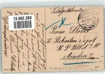 27321 W2819 Thedinghausen 1915 - Schulstrasse kl. Eckmangel