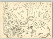 Henri Matisse Zeichnung v. 1936 Bildkarte Expressionismus KEINE AK