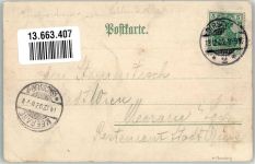 Dirschau Tczew 1902 Gebrauchsspuren Kaiserin Augusta Victoria Schule Eisenbahnbrücke Lithographie