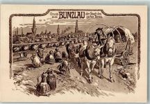 Bunzlau Boleslawiec 1926 Foto AK Humor vermenschlicht Tontöpfe