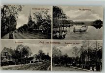 Landsberg a.d. Warthe Gorzów Wlkp. 1918 Foto AK Kirche Dorfstrasse Altensorge