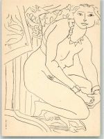 Erotik Henri Matisse Zeichnung von 1936 Bildkarte Expressionismus KEINE AK