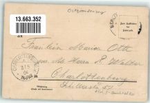 Kreuz Krzyz Wielkopolski 1904 Gebrauchsspuren Postamt Bahnhofstrasse Lithographie