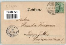 98739 O6427 Wallendorf 1901 Lithographie Apotheke Kirche