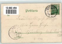 02977 O7700 Hoyerswerda 1901 Lithographie Gasthaus zum Adler Gartenwirtschaft