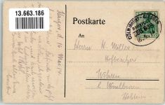 35708 W6342 Haiger 1914 Lithographie 1000 Jahrfeier der Stadt Haiger 1914 Ritter Programm Stadtwappen Künstlerkarte Bahnpost Köln-Giessen Zug 638