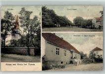 14669 O1551 Etzin 1919 - Kirche Dorfstrasse Gasthaus Krause Nachporto