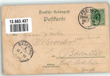 Freiburg i. Schles. Swiebodzice 1899 Gebrauchsspuren Gasthaus Neue Schweizerei Schloss Alte Burg Fürstensteiner Grund Lithographie