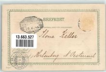 Helsingborg Hälsingborg 1899 Gebrauchsspuren Lithographie
