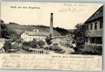 09517 O9347 Zöblitz Foto AK Fabrik der Sächs. Serpentinstein-Gesellschaft