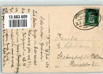 Sprottau Szprotawa 1928 Foto AK Rückersdorf Gasthaus Liebs Geschäft Bäckerei Blümel Kriegerdenkmal Bahnpost Grünberg-Sprotta Zug 2