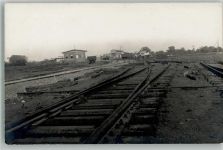 Bagdad Foto AK Ort handschriftlich Eisenbahn Bau