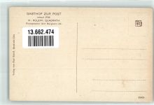 50126 W5010 Quadrath-Ichendorf 1899 Lithographie / Künstlerkarte Gasthaus zur Post Eisenbahnzug Mond sign. Roleff