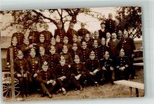 02681 O8609 Wilthen Privatfoto AK Feuerwehrmannschaft Wilthen Gruppenbild