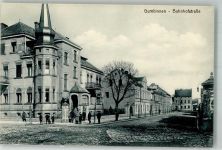 Gumbinnen Gussew Foto AK Bahnhofstrasse