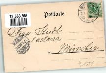 14656 O1551 Bredow 1898 - Schloss Bredow Gasthaus zur Post Dorfkirche