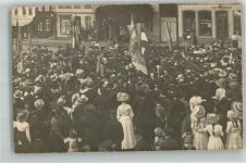 25821 W2257 Bredstedt 1912 Foto AK Sängerfest Gruppenbild Ort handschriftlich