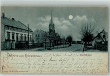 14641 O1551 Hoppenrade b Nauen Mondschein Dorfstrasse