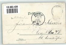 Sagan Zagan 1896 Gebrauchsspuren Gnaden- Kirche Schloss Ring Lithographie