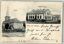 14662 O1551 Wutzetz 1900 - Dorfkirche Gasthaus Knoop