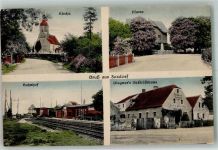 04895 O7901 Saxdorf - Bahnhof Pfarrhaus Geschäftshaus Wagner