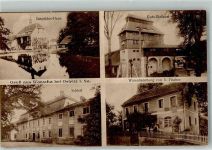 02899 O8906 Ostritz Foto AK Schloss Handlung Fischer Guts-Einfahrt Inspektor Haus