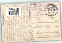 15806 O1635 Wünsdorf 1915 - Wünsdorfer See Bahnhof Dorfkirche Bahnpost Berlin-Dresden Zug 311