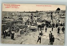 97483 W8729 Eltmann 1912 Privatfoto AK Bayerische Schleifsteinwerke Ankenbrand Steinbruch