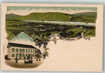 54486 W5556 Mülheim Mosel Lithographie Gasthaus Sauermilch Brenneberg