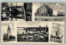 16515 O1401 Zühlsdorf 1913 - Mühle Riesenlinde Wiese am Rahmersee Bahnhof