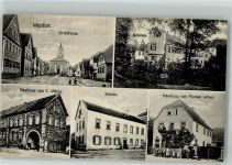 97478 W8729 Wonfurt 1919 - Dorfstrasse Schloss Gasthaus Weinig Handlung Weber Schule
