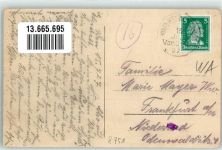 63863 W8751 Hobbach 1927 - Gasthaus zum Adler Schule Dorfkirche
